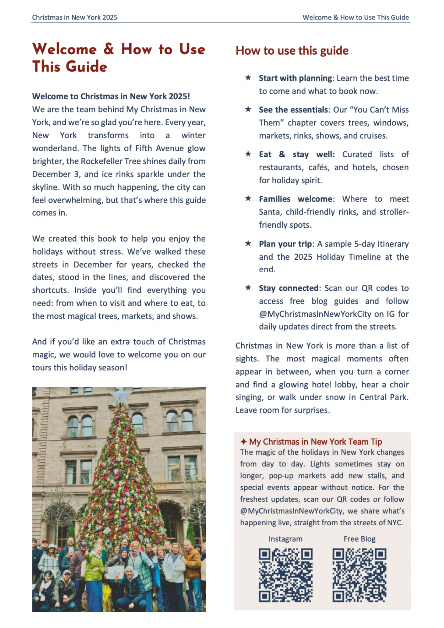Christmas in New York 2025 Guidebook