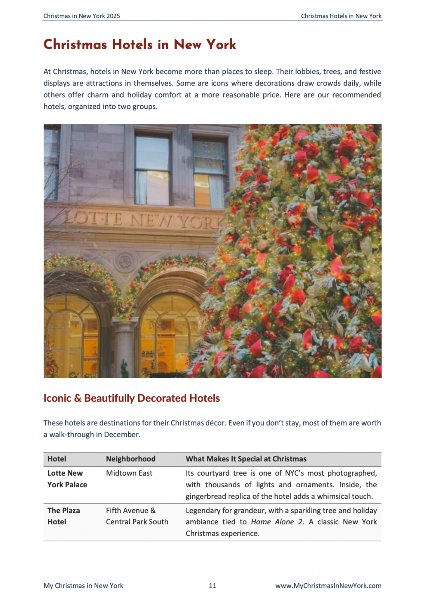 Christmas in New York 2025 Guidebook